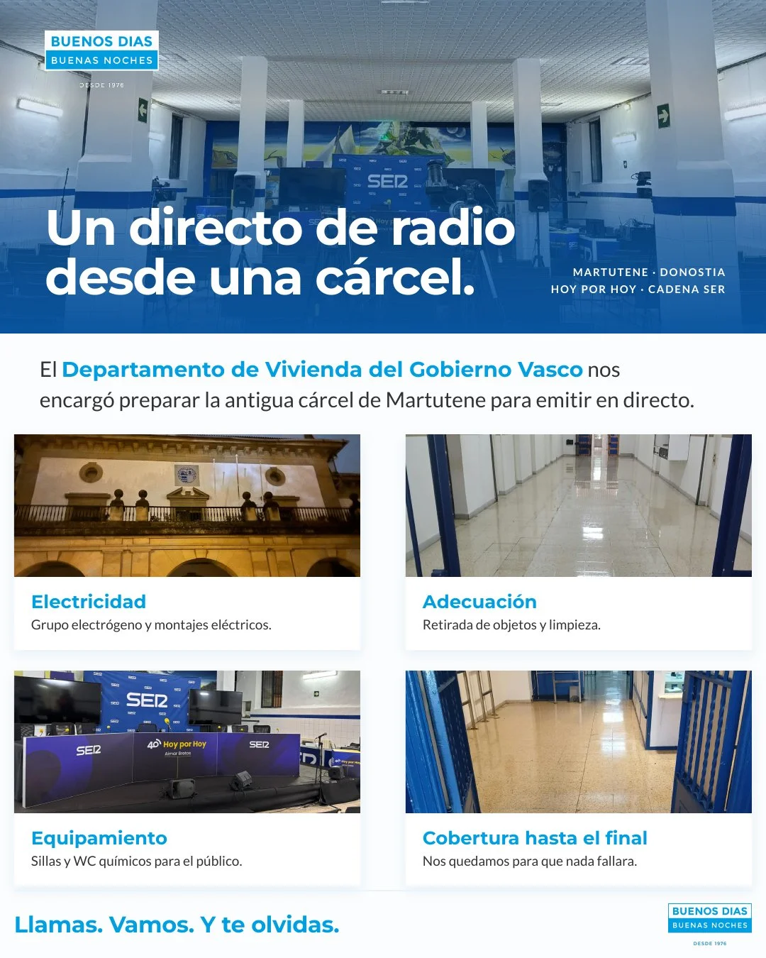 Infografía: Buenos Días Buenas Noches prepara la antigua cárcel de Martutene para Hoy por Hoy de la Cadena SER