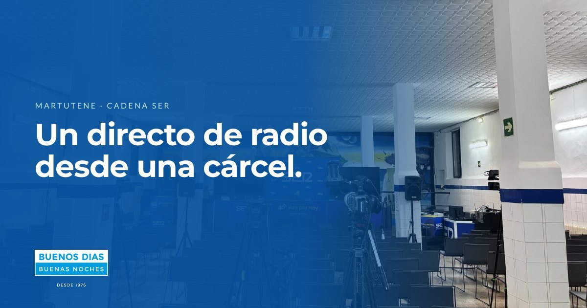 Directo de radio de la Cadena SER desde la cárcel de Martutene